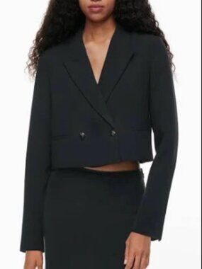 Aritzia Wilfred Destiny Waist Blazer (Black)